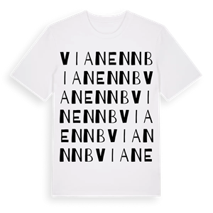 Vianen NB ordlek t-shirt – ekologisk bomull t-shirt från Pinshirt