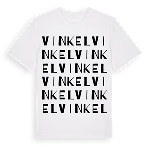 Vinkel ordlek t-shirt – ekologisk bomull t-shirt från Pinshirt