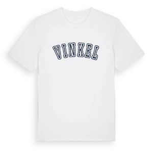 Vinkel college t-shirt – ekologisk bomull t-shirt från Pinshirt