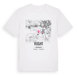 Vught karta t-shirt – ekologisk bomull t-shirt från Pinshirt