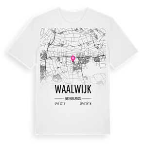 Waalwijk karta t-shirt – ekologisk bomull t-shirt från Pinshirt