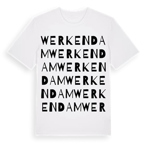 Werkendam ordlek t-shirt – ekologisk bomull t-shirt från Pinshirt