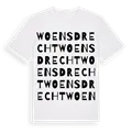 Woensdrecht ordlek t-shirt