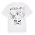Zeeland karta t-shirt