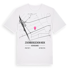 Zevenbergschen Hoek karta t-shirt – ekologisk bomull t-shirt från Pinshirt