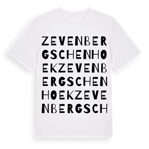 Zevenbergschen Hoek ordlek t-shirt – ekologisk bomull t-shirt från Pinshirt