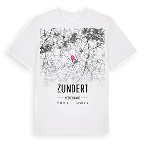 Zundert karta t-shirt – ekologisk bomull t-shirt från Pinshirt