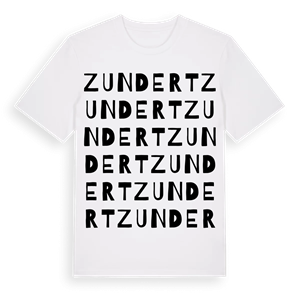 Zundert ordlek t-shirt – ekologisk bomull t-shirt från Pinshirt