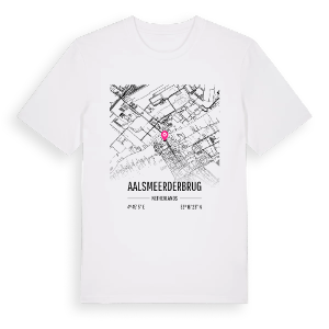 Aalsmeerderbrug karta t-shirt – ekologisk bomull t-shirt från Pinshirt