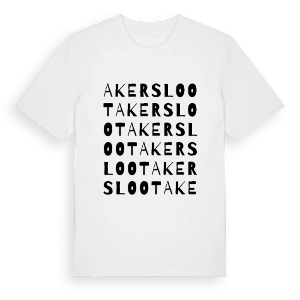 Akersloot ordlek t-shirt – ekologisk bomull t-shirt från Pinshirt