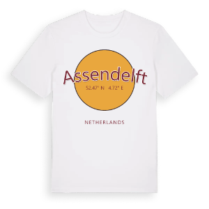Assendelft cirkel t-shirt – ekologisk bomull t-shirt från Pinshirt