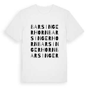 Barsingerhorn ordlek t-shirt – ekologisk bomull t-shirt från Pinshirt
