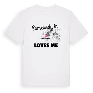 Någon i Beverwijk älskar mig t-shirt – ekologisk bomull t-shirt från Pinshirt