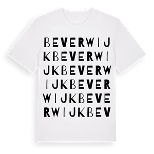 Beverwijk ordlek t-shirt – ekologisk bomull t-shirt från Pinshirt