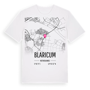 Blaricum karta t-shirt – ekologisk bomull t-shirt från Pinshirt