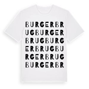 Burgerbrug ordlek t-shirt – ekologisk bomull t-shirt från Pinshirt