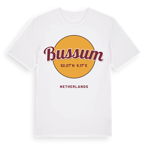 Bussum cirkel t-shirt – ekologisk bomull t-shirt från Pinshirt