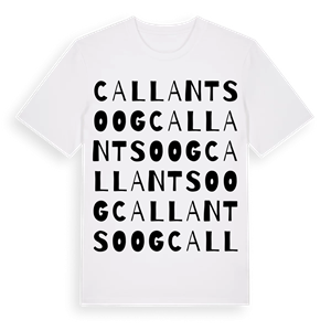 Callantsoog ordlek t-shirt – ekologisk bomull t-shirt från Pinshirt