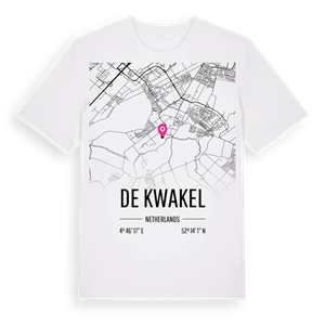 De Kwakel karta t-shirt – ekologisk bomull t-shirt från Pinshirt