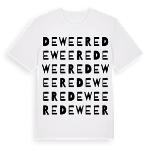 De Weere ordlek t-shirt – ekologisk bomull t-shirt från Pinshirt