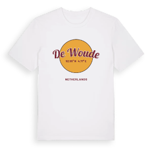 de Woude cirkel t-shirt – ekologisk bomull t-shirt från Pinshirt