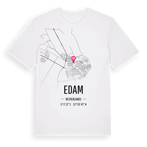 Edam karta t-shirt – ekologisk bomull t-shirt från Pinshirt