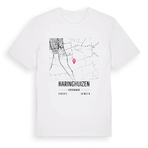 Haringhuizen karta t-shirt – ekologisk bomull t-shirt från Pinshirt