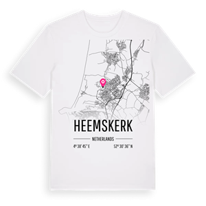 Heemskerk karta t-shirt – ekologisk bomull t-shirt från Pinshirt