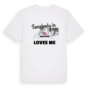 Någon i Hoofddorp älskar mig t-shirt – ekologisk bomull t-shirt från Pinshirt