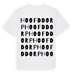 Hoofddorp ordlek t-shirt – ekologisk bomull t-shirt från Pinshirt