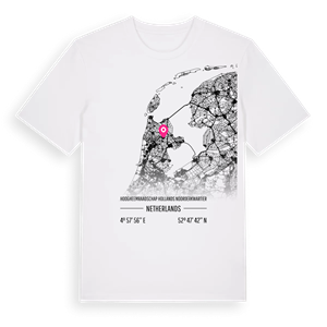Hoogheemraadschap Hollands Noorderkwartier karta t-shirt – ekologisk bomull t-shirt från Pinshirt