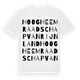 Hoogheemraadschap van Rijnland ordlek t-shirt