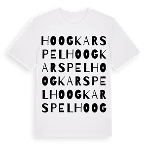 Hoogkarspel ordlek t-shirt – ekologisk bomull t-shirt från Pinshirt