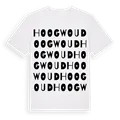 Hoogwoud ordlek t-shirt