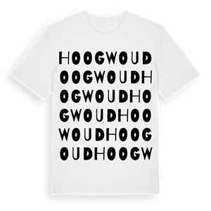 Hoogwoud ordlek t-shirt – ekologisk bomull t-shirt från Pinshirt