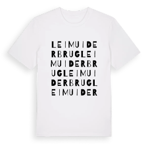 Leimuiderbrug ordlek t-shirt – ekologisk bomull t-shirt från Pinshirt