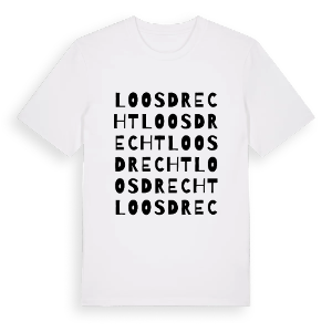 Loosdrecht ordlek t-shirt – ekologisk bomull t-shirt från Pinshirt