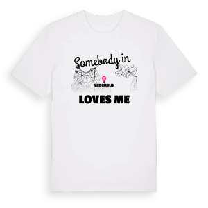 Någon i Medemblik älskar mig t-shirt – ekologisk bomull t-shirt från Pinshirt