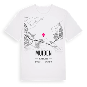 Muiden karta t-shirt – ekologisk bomull t-shirt från Pinshirt