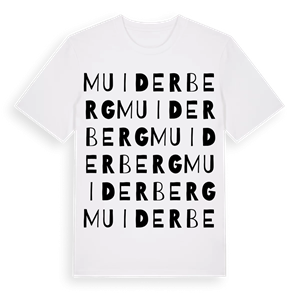 Muiderberg ordlek t-shirt – ekologisk bomull t-shirt från Pinshirt