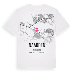 Naarden karta t-shirt – ekologisk bomull t-shirt från Pinshirt
