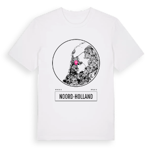 Noord-Holland t-shirt – ekologisk bomull t-shirt från Pinshirt