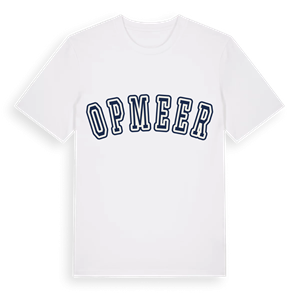 Opmeer college t-shirt – ekologisk bomull t-shirt från Pinshirt