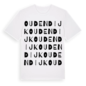 Oudendijk ordlek t-shirt – ekologisk bomull t-shirt från Pinshirt