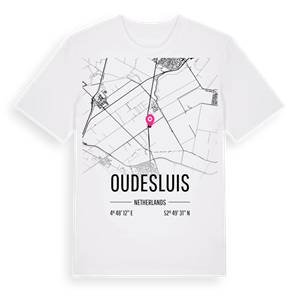 Oudesluis karta t-shirt – ekologisk bomull t-shirt från Pinshirt