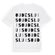 Oudesluis ordlek t-shirt