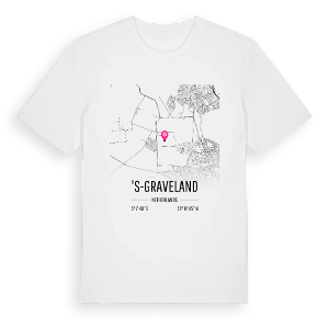 's-Graveland karta t-shirt – ekologisk bomull t-shirt från Pinshirt