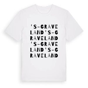 's-Graveland ordlek t-shirt – ekologisk bomull t-shirt från Pinshirt
