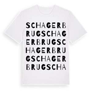 Schagerbrug ordlek t-shirt – ekologisk bomull t-shirt från Pinshirt