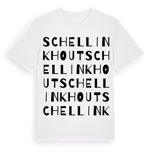 Schellinkhout ordlek t-shirt – ekologisk bomull t-shirt från Pinshirt